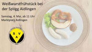 Aidlingen: Weißwurstfrühstück auf dem Aidlinger Marktplatz